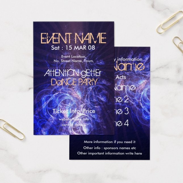 EVENT PARTY miniFLYER #005 (Büro)