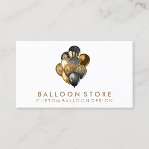 Event Plan Party Decoration Glitzer Gold Ballon Visitenkarte