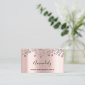 Event-Planer Bloger Influencer Rose Powder Visitenkarte (Stehend Vorderseite)
