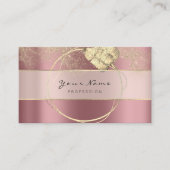 Event-Planer Blogger Rose Gold Floral Wraath Visitenkarte (Vorderseite)