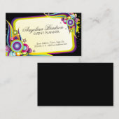 Event-Planer farbenfrohe Grafikkarte Visitenkarte (Vorne/Hinten)