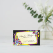 Event-Planer farbenfrohe Grafikkarte Visitenkarte (Stehend Vorderseite)