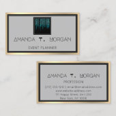 Event-Planer Hochzeitsfeier Blogger Moderne Tropfe Visitenkarte (Vorne/Hinten)