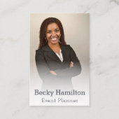 Event-Planer Misty Foto-Vorlage Fantastischer Wert Visitenkarte (Vorderseite)