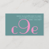 Event-Planer-Monogramm-Logo-Visitenkarten Visitenkarte (Rückseite)