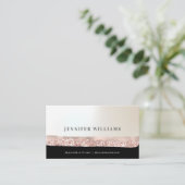 Event Planer Rose Gold Elegantes Minimalistisches Visitenkarte (Stehend Vorderseite)