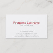 Event-Planer-Schwarzweiss-Streifen-Visitenkarte Visitenkarte (Rückseite)