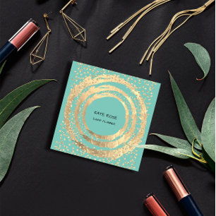 Event Planner Music Media Fashion Blogger Minze Quadratische Visitenkarte