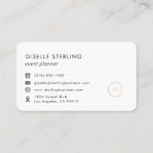 Event Planner Professional Visitenkarte (Rückseite)