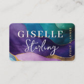 Event Planner Purple  Visitenkarte (Vorderseite)