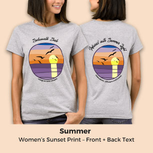 Event-Promo oder Mitarbeiterinnen - Sunset Print v T-Shirt