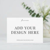 Event Response Card Printing 3.5x5" Custom RSVP Karte (Stehend Vorderseite)