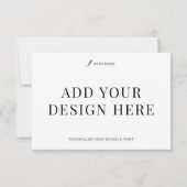 Event Response Card Printing 3.5x5" Custom RSVP Karte (Rückseite)