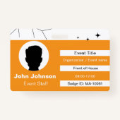 Event Staff Ausweis (Vorderseite)