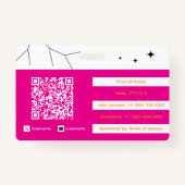 Event Staff Ausweis (Rückseite)