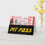 Event-Ticket Karte (Gelbe Blume)