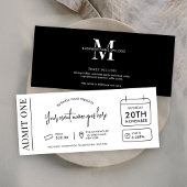 Event-Ticket Modernes Business-Logo Zugeständnis e Einladung