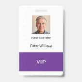 Event-VIP-Foto-ID-Ausweis-Pass Ausweis (Rückseite)