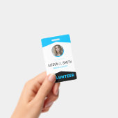 Event Volunteer Modernes Abzeichen Ausweis (Handheld)