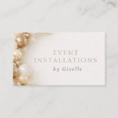 Eventinstallations-Partydekoration Visitenkarte (Vorderseite)