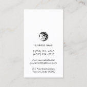 Eventmanagement-Planungs-Monogramm Visitenkarte (Rückseite)