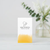 Eventmanagement-Planungs-Monogramm Visitenkarte (Stehend Vorderseite)