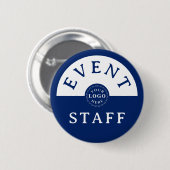 Eventpersonal - Maßgeschneidert Navy - Einzigartig Button (Vorne & Hinten)