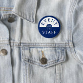 Eventpersonal - Maßgeschneidert Navy - Einzigartig Button (Beispiel)