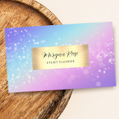 Eventplaner, Bokeh Star, QR Code, Visitenkarte