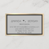 Eventplaner Dance Wedding Blogger Dress Gold Visitenkarte (Rückseite)