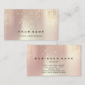 Eventplaner Frühspark String Wedding Rose Gol Visitenkarte (Vorne/Hinten)