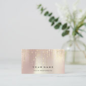 Eventplaner Frühspark String Wedding Rose Gol Visitenkarte (Stehend Vorderseite)