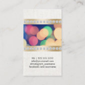 Eventplaner Gold & Diamond Streifen, klassische Le Visitenkarte (Rückseite)