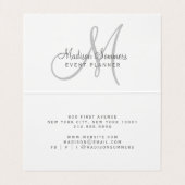 Eventplaner Iridescent Pearimmer Visitenkarten (Innenseite Aufgefaltet)