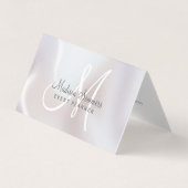 Eventplaner Iridescent Pearimmer Visitenkarten (Vorderseite)