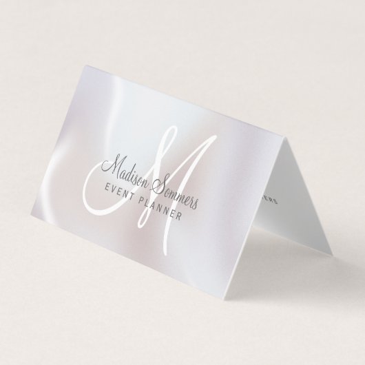 Eventplaner Iridescent Pearimmer Visitenkarten (Vorderseite)