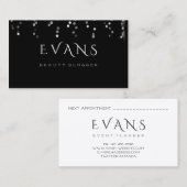 Eventplaner Makeup Artist Silver Gray Light Terminkarte (Vorne/Hinten)