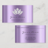 Eventplaner Makeup Lotus Lila Terminkarte (Vorne/Hinten)