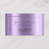 Eventplaner Makeup Lotus Lila Terminkarte (Rückseite)