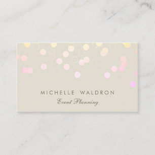 Eventplaner Rainbow Confetti Business Card Visitenkarte