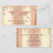 Eventplaner Reiseblogger Hochzeit Luxus-Tropfen Visitenkarte (Vorne/Hinten)