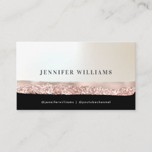 Eventplaner Roségold Elegant Minimalistisch Chic B Visitenkarte