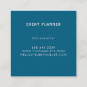 Eventplaner Visitenkarte | Modern (Rückseite)