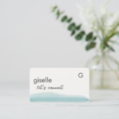 Eventplaner Watercolor QR Code Visitenkarte (Stehend Vorderseite)