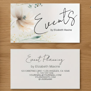 Eventplanung Modern Boho Visitenkarte