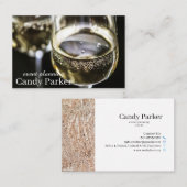 Eventplanung Sparkling Wein Visitenkarte (Vorne/Hinten)