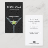 Events Barkeeper Festivals Visitenkarte (Vorne/Hinten)