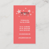 Events Management Company Visitenkarte (Rückseite)