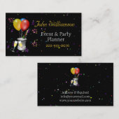 Events Party Planer Feiern Wein Visitenkarte (Vorne/Hinten)