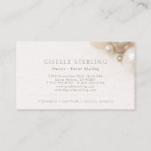 Eventstyling-Partydekoration Visitenkarte (Rückseite)